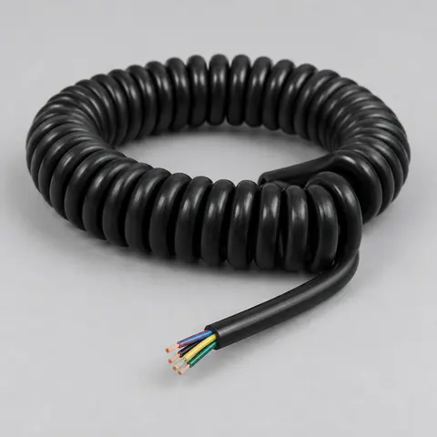 Product image of Coiled communication cable, representative of the family