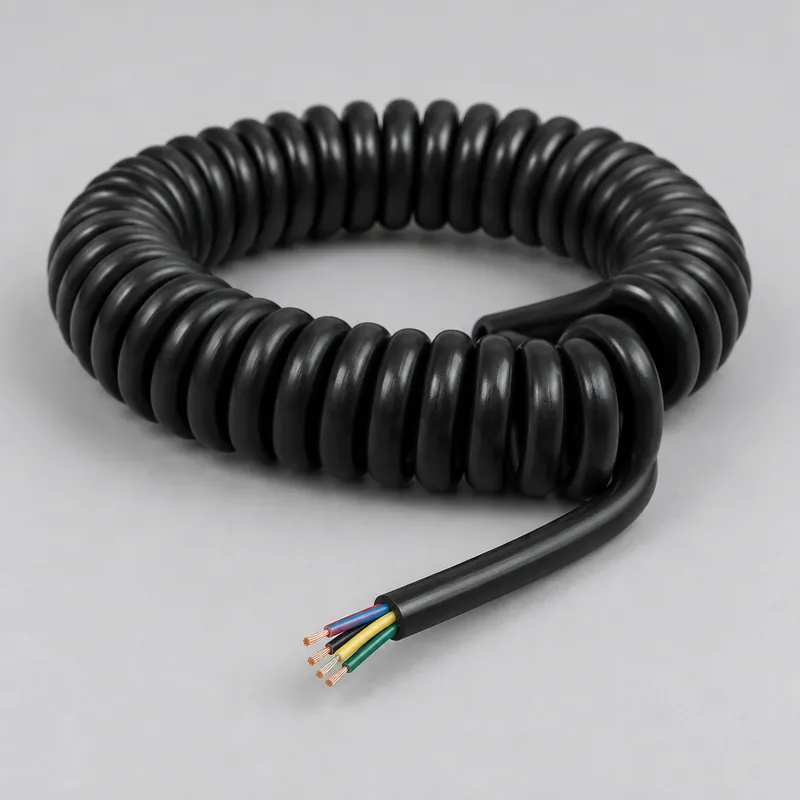 Product image of Coiled communication cable, representative of the family